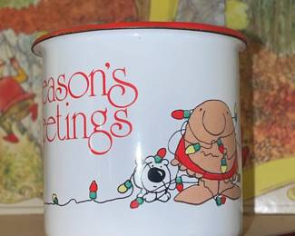 Vintage Ziggy Tin Handled Mug