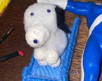 Handmade Snoopy On Sled