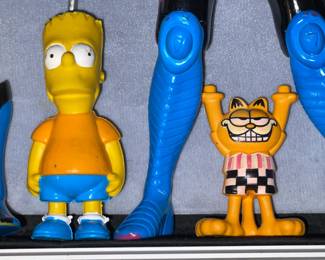 Bart Simpson & Garfield Figures