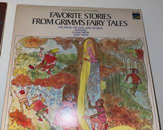 Vintage Favorite Stories From Grimm's Fairy Tales Record Album