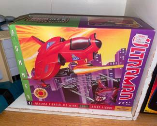 Ultraman Hummer Defense Fighter Jet W/ Pilot Figure