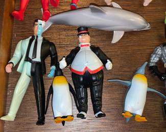 Batman Two Face & Penguin Action Figures