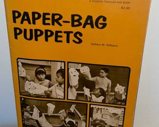 Vintage Paper-Bag Puppets Book 1966