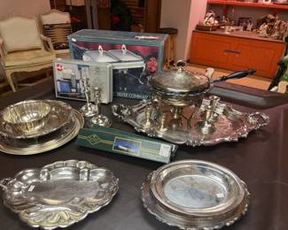 Vintage Silver-Plated Platters 