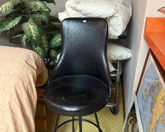 Stool with backing 