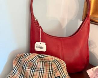 Coach Ergo Bag, Burberry Hat