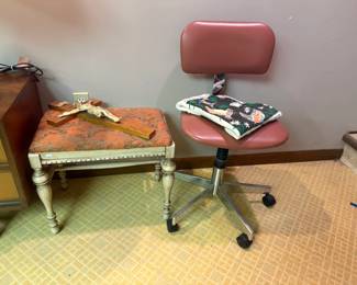 Rolling Chair, Stool 