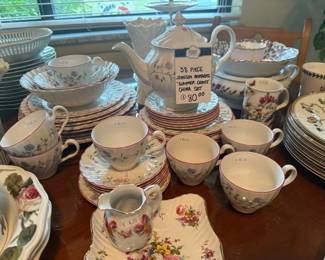 38 Piece Johnson Brothers China Set 