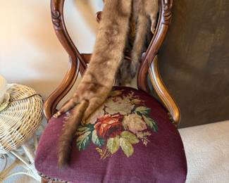 Antique Chair, Furs