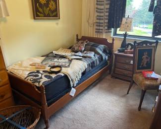 Twin Bed, Nightstand