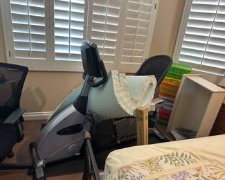 Home gym equipment cardio machine/exercise bike.