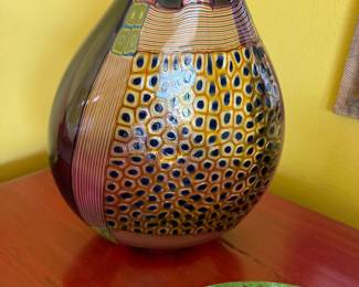 Hand-blown Murano glass art