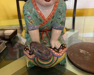 Chinese Famille Rose porcelain figure