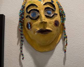 Folk art wall mask