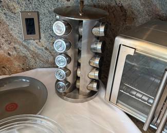 Stainless steel spice rack