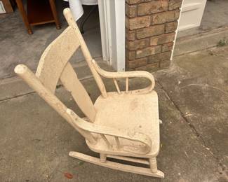 Vintage Childs wood Rocker