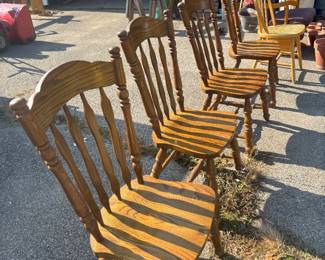 Wood Chairs = set of 4