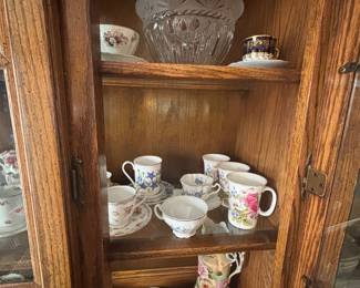 Lead Glass and Vintage Tea Cups and Such