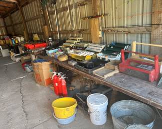 The Garage/Pole Barn is Packed Full - :0