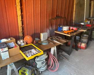 The Garage/Pole Barn is Packed Full - :0