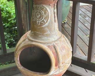 Large Clay Chiminea