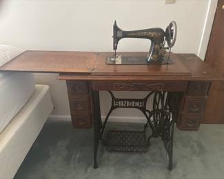 Singer Treadle In Cabinet - Model number in next pic