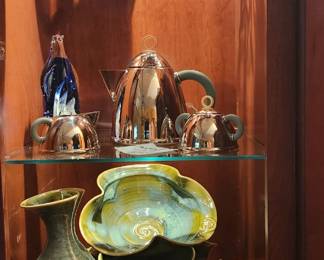 decorative accents, Irish pottery, Micheal Graves Coffee Service