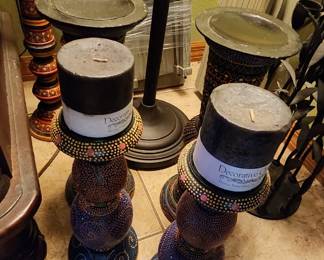 Boho Vibe candlesticks, Willow Tree Sanctuary, Willow Tree Creche