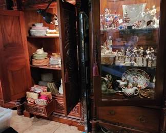 Vintage/Antique curio or display cabinets