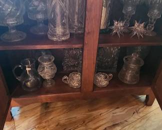 Peek inside for cut glass and crystal accents