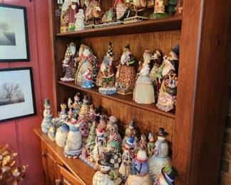 Jim Shore Collection Heartwood Creek Snowmen and Santas.