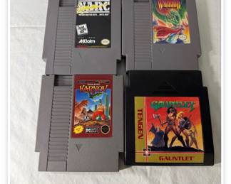 Vintage Nintendo video games