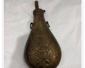 Antique gunpowder flask