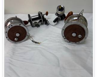 Antique fishing reels