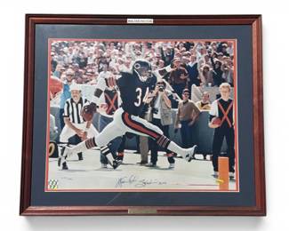 WALTER PAYTON "Step Kick" Autographed Photograph Print