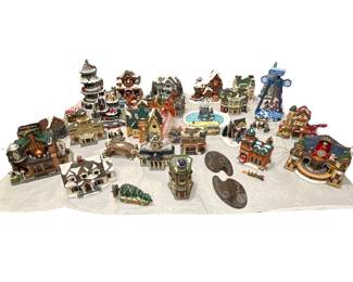 Large Collection Vintage Christmas Village Department 56, LEMAX