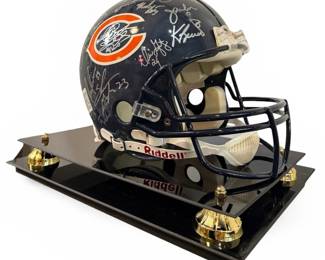 Authentic Autographed 1985 Chicago Bears Super Bowl Championship Helmet 
