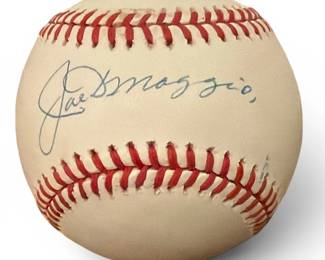 Autographed JOE DIMAGGIO Baseball 