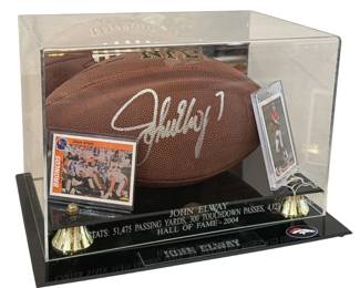 Autographed JOHN ELWAY Denver Broncos Football