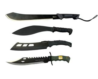 Lot of Bowie Hunting/Survival Knives