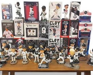 Large Collection of CHICAGO WHITE SOX Baseball Bobble Heads