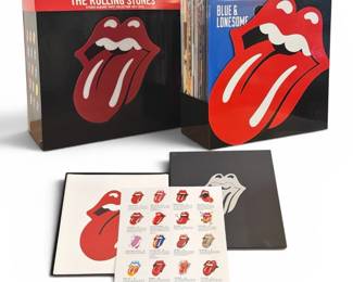 THE ROLLING STONES 1971-2016 Vinyl Box Set and Tongue Logo Lithographs