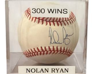 Autographed NOLAN RYAN Baseball w/ COA