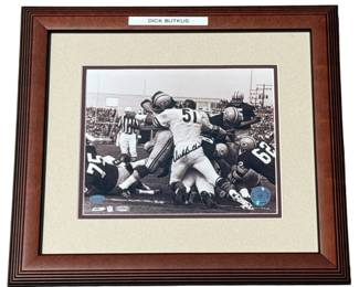 Dick Butkus Autograph Photograph, CHICAGO BEARS