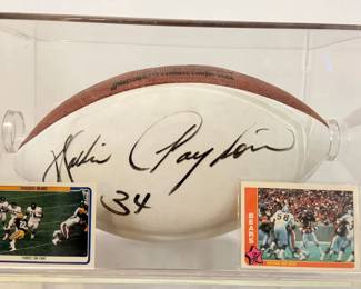 Autographed WALTER PAYTON Chicago Bears Football