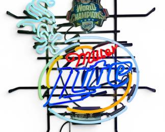 Miller Light, Chicago White Sox 2005 World Champions Neon Bar/Pub Sign