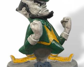 NOTRE DAME Fighting Irish Stone Leprechaun Mascot