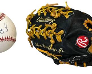 Autographed KEN GRIFFEY JR. baseball w/ COA