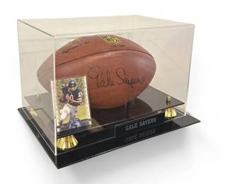 Autographed GALE SAYERS Chicago Bears Football