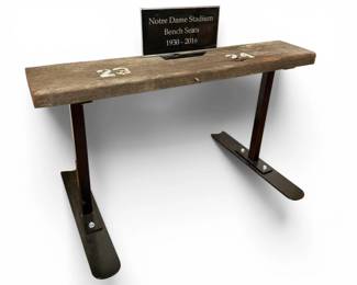 Original 1930-2016 NOTRE DAME Stadium Bleacher Seat w/ COA